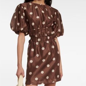 SIR polka dot cotton and silk mini dress